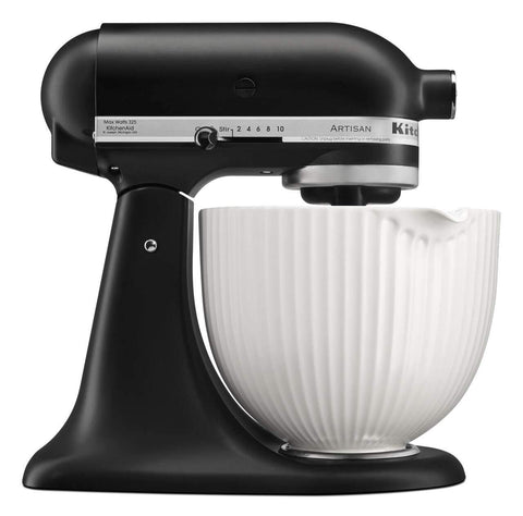 KitchenAid bowl in freezer with dough showing freezer-safe storage advantage