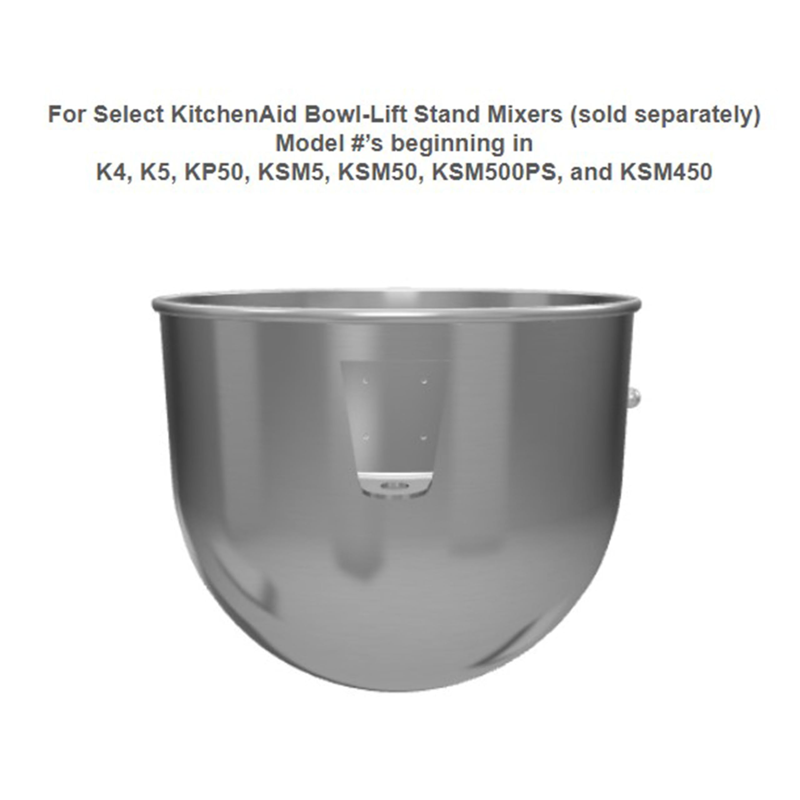KitchenAid 5-quart bowl installed in bowl-lift mixer showing stable fit and baking efficiency