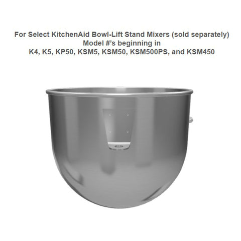 KitchenAid 5-quart bowl installed in bowl-lift mixer showing stable fit and baking efficiency