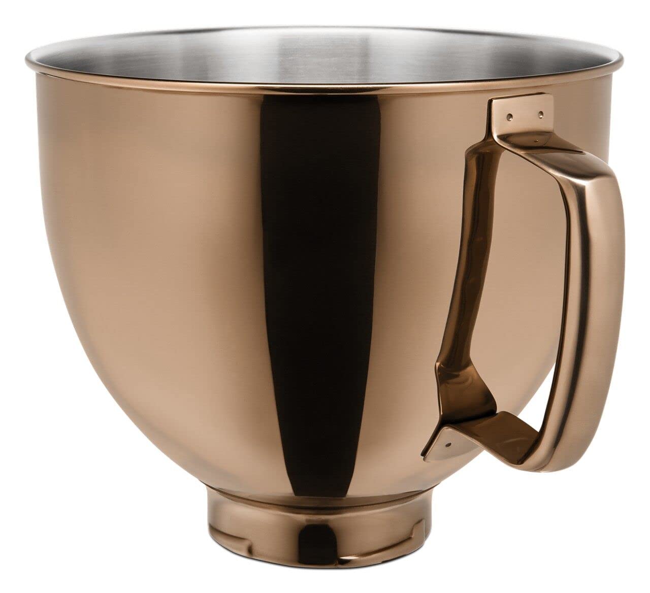 KitchenAid bowl interior detail showing stainless surface for easy cleaning