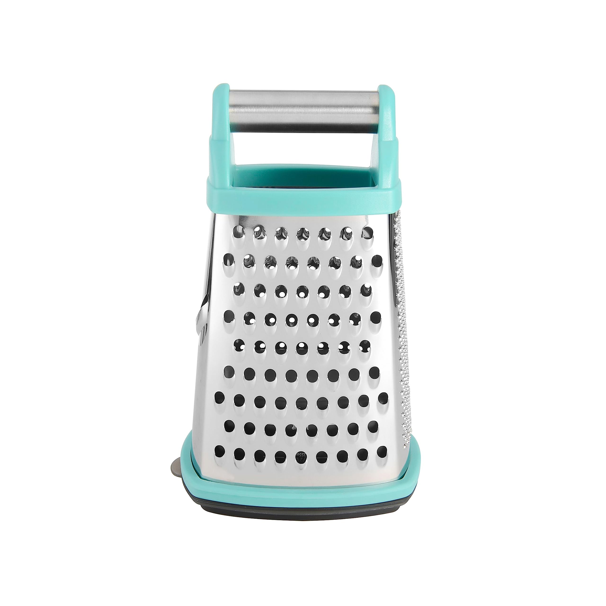 KitchenAid box grater front view showing all four cutting faces and neat storage