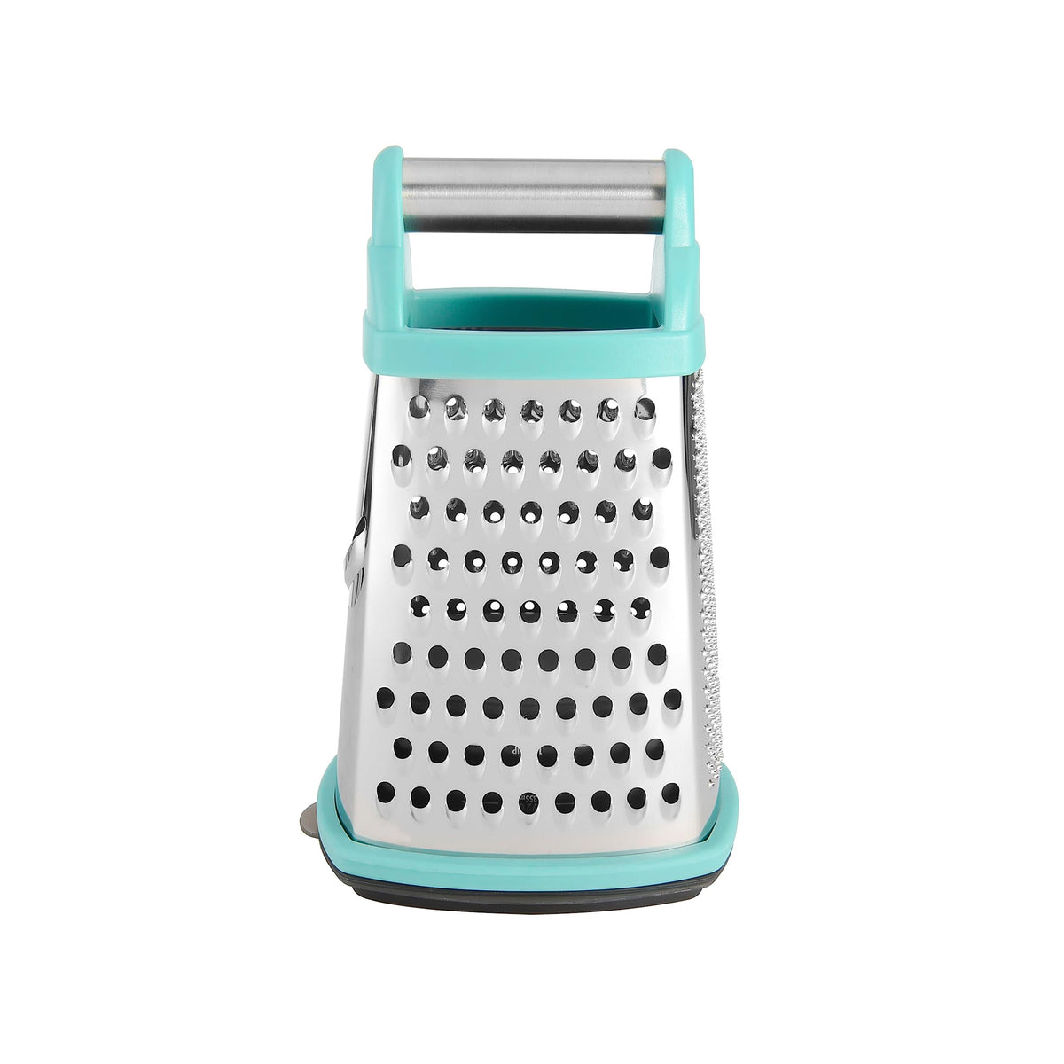KitchenAid box grater front view showing all four cutting faces and neat storage