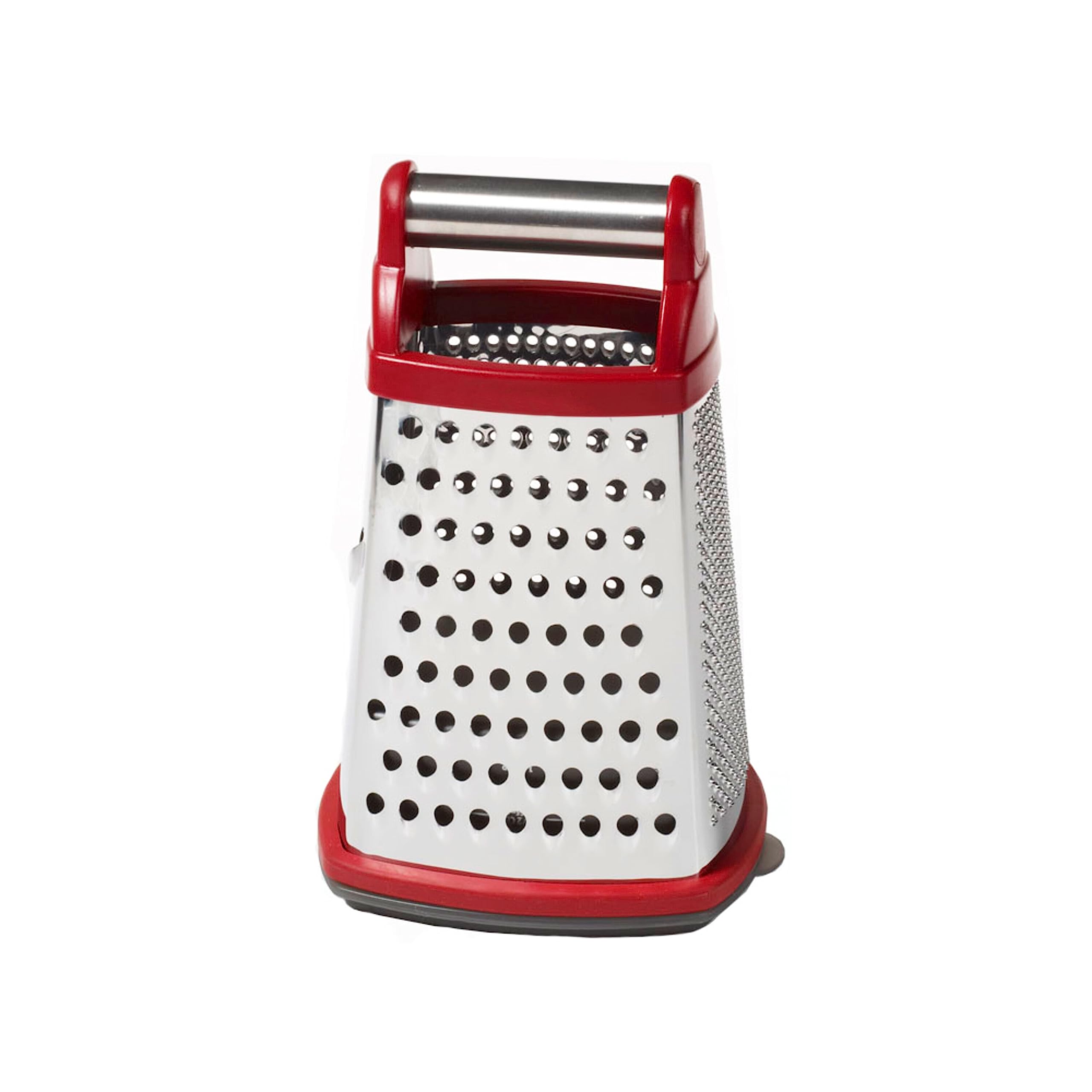 KitchenAid box grater front view showing four grating surfaces and container, neat prep