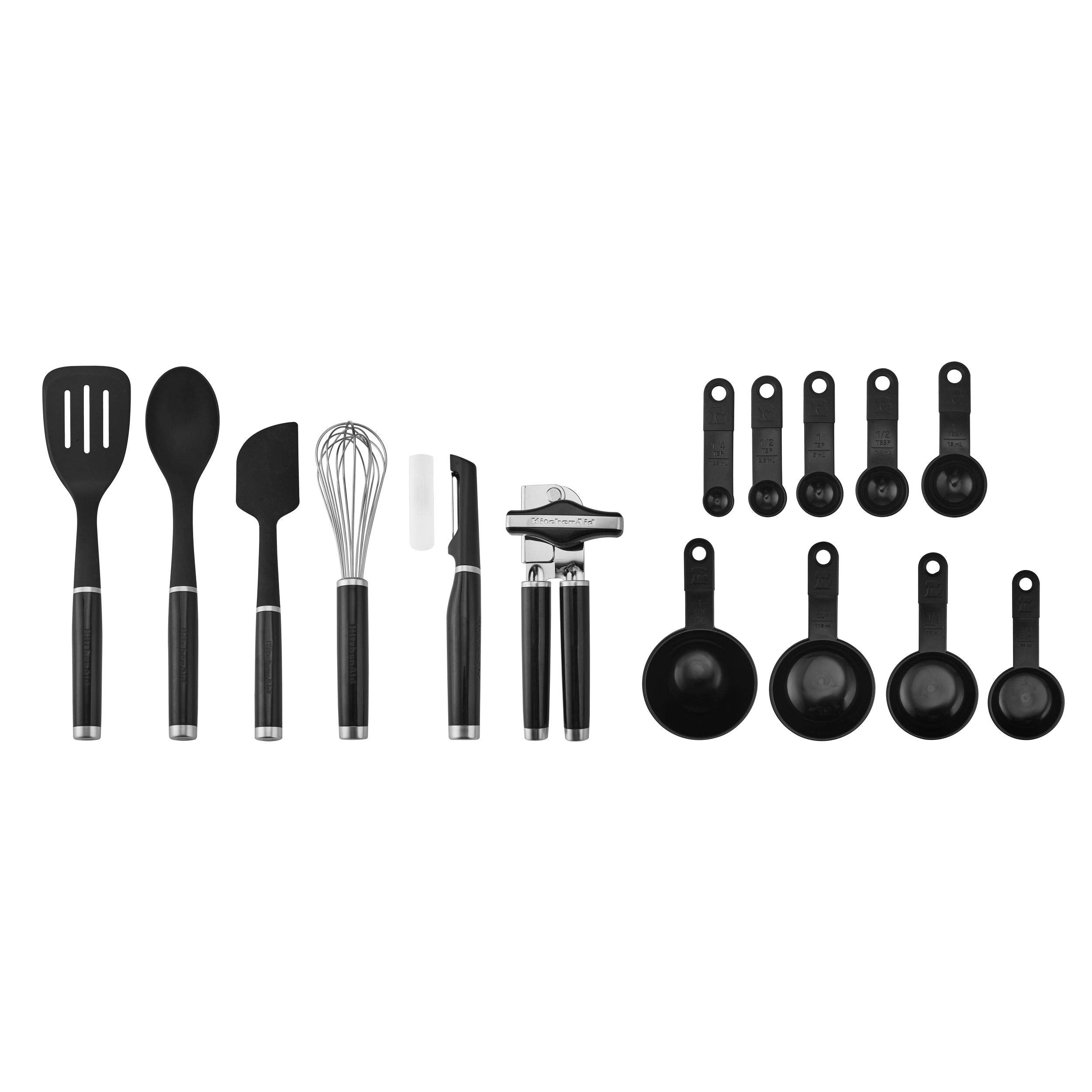 KitchenAid front packaging showing full 15-piece set and organized layout