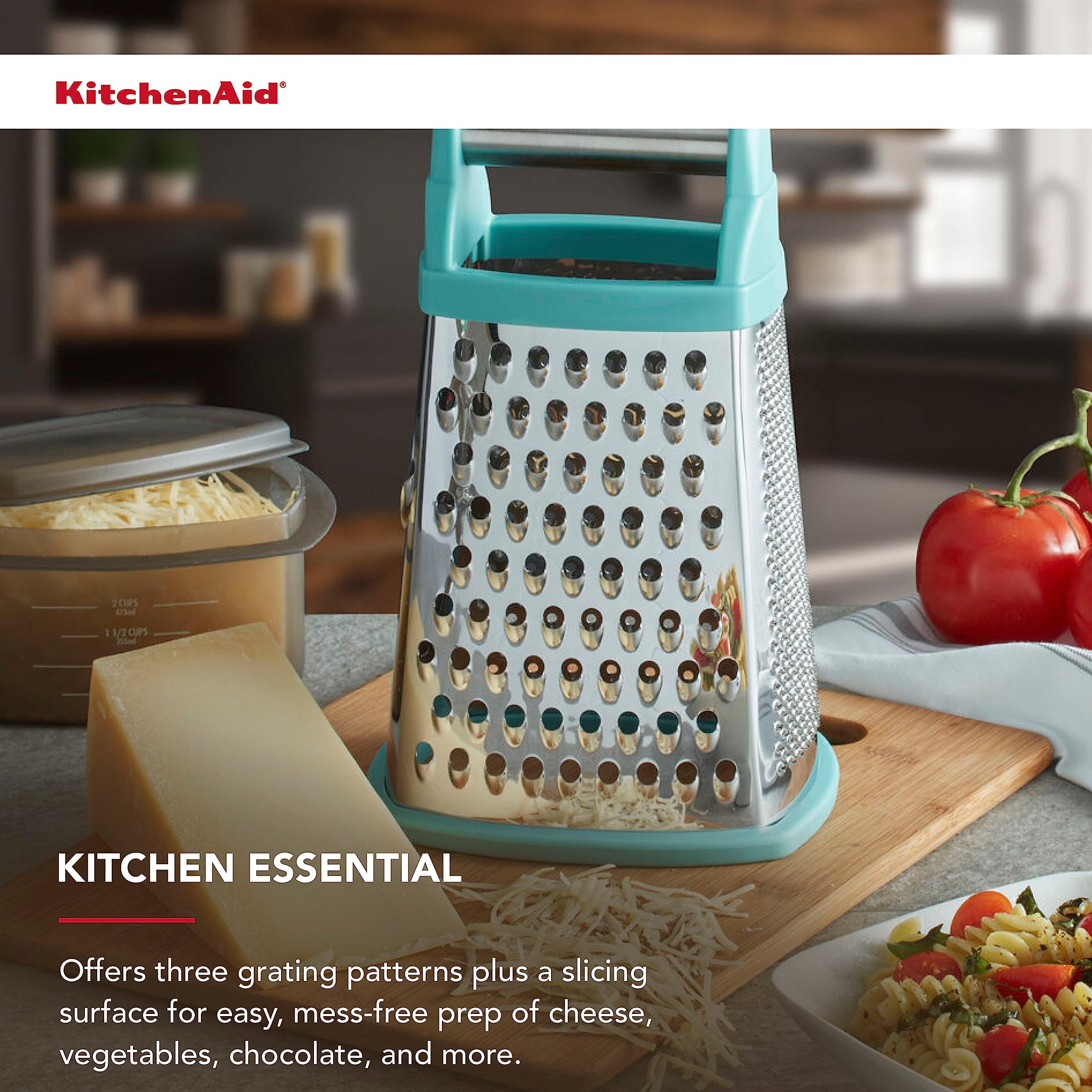 KitchenAid coarse blade grating raw root vegetables for salads and roasts