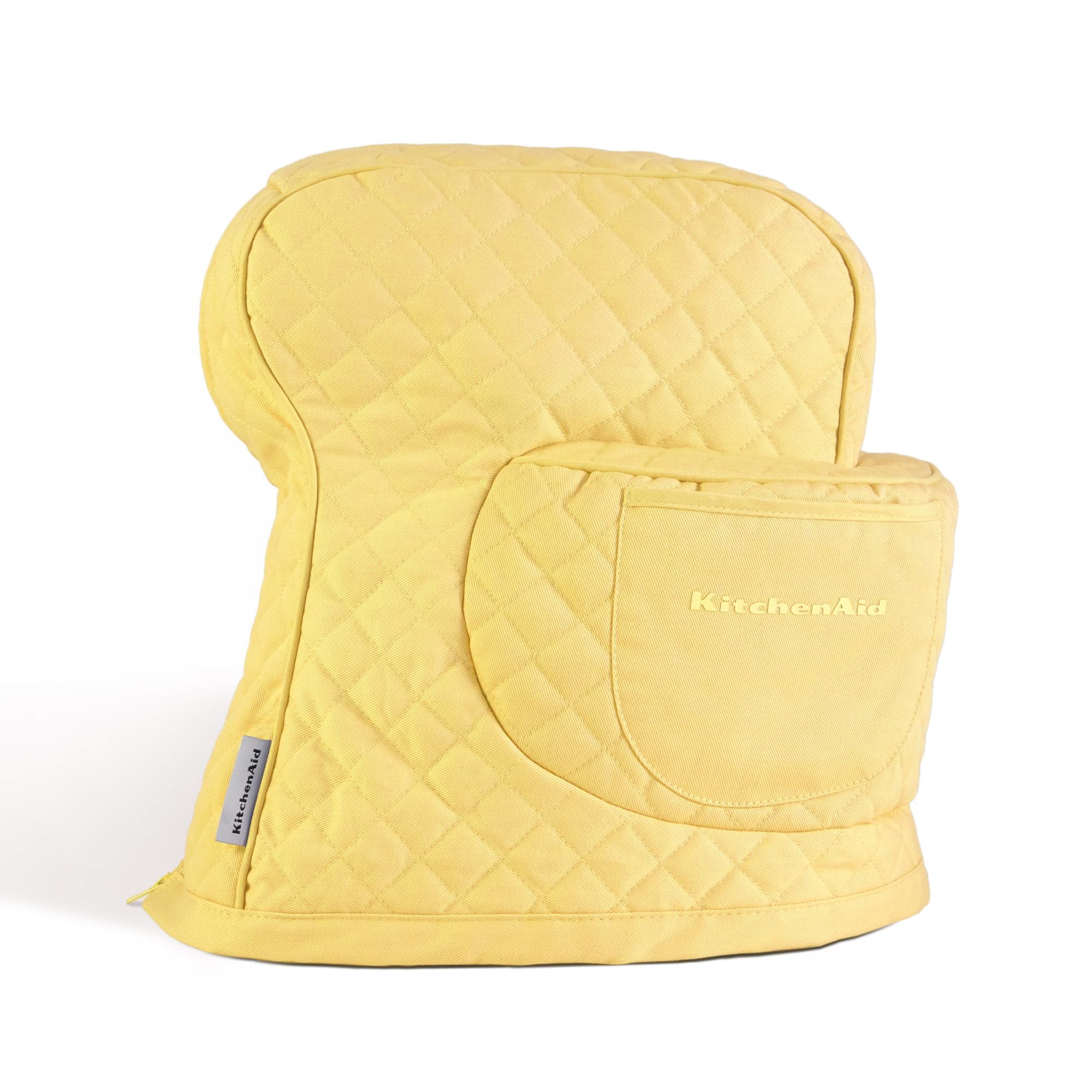 KitchenAid cover front view showing neat protection and cheerful butter yellow