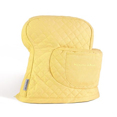 KitchenAid cover front view showing neat protection and cheerful butter yellow