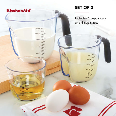 KitchenAid stacked cups in dishwasher showing easy cleanup convenience