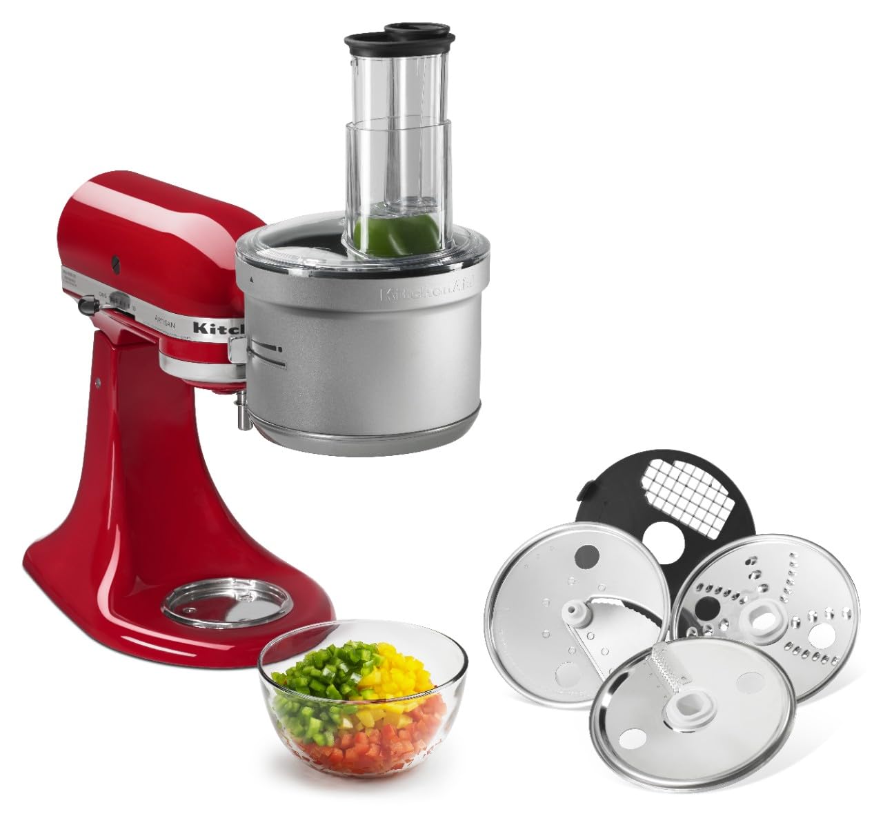 KitchenAid ExactSlice lever detail for quick adjustable slicing