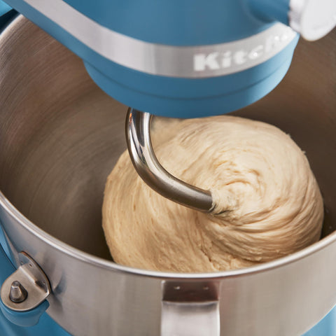 KitchenAid flat beater detail highlighting sturdy construction for heavy batters