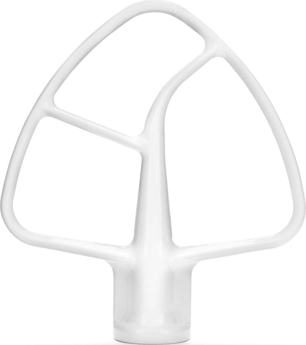KitchenAid flat beater front view showing shape and connection hub for reliable mixing