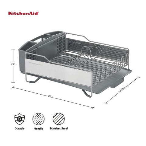 KitchenAid removable flatware caddy close-up with handle for easy unloading benefit