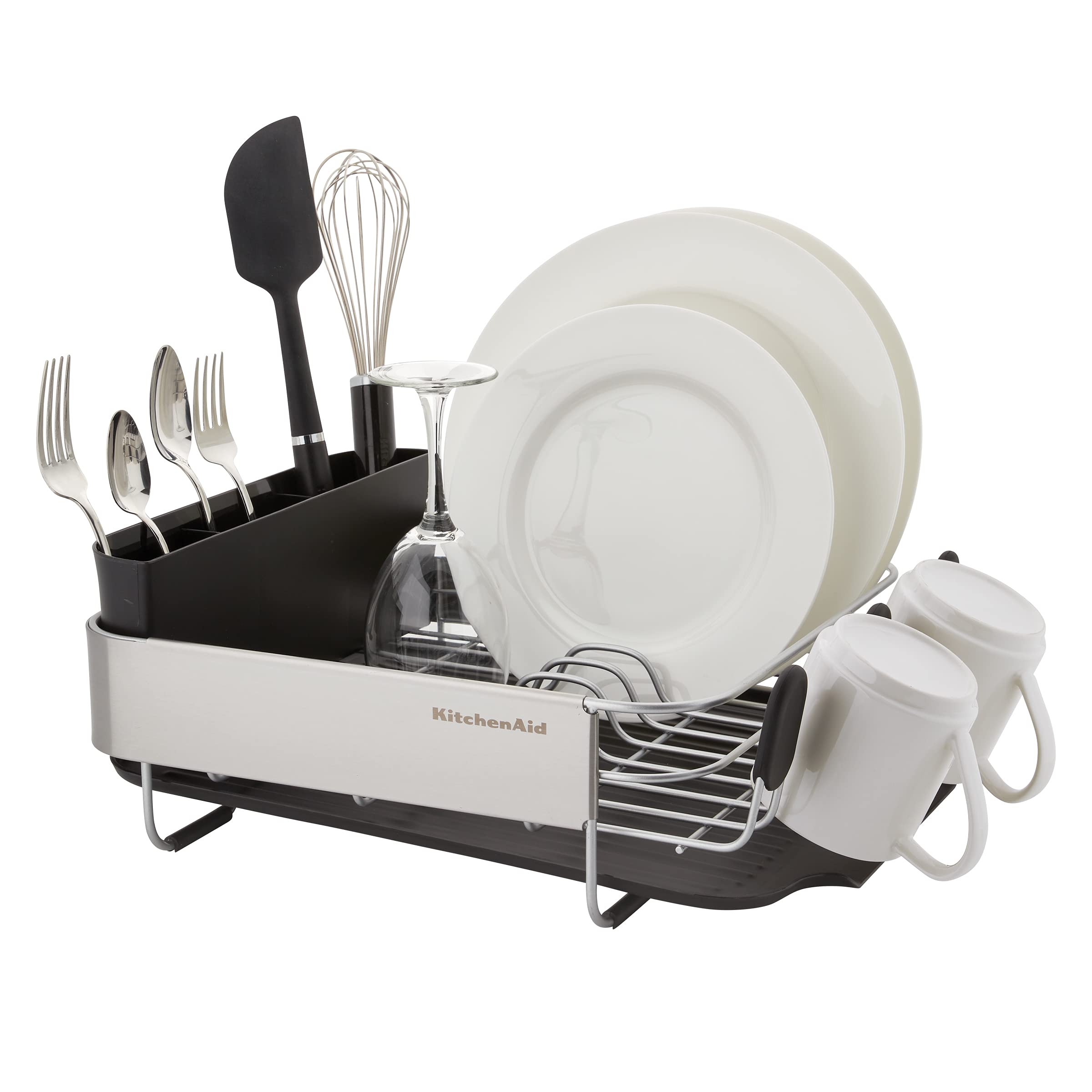 KitchenAid removable flatware caddy shown detached for easy unloading