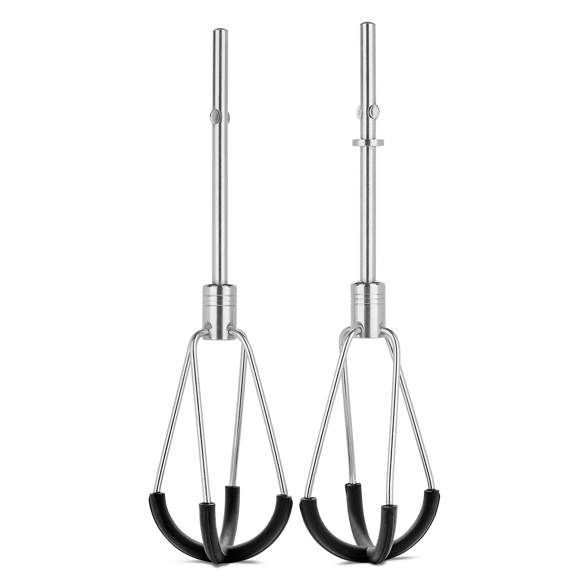 KitchenAid flex edge beaters front view showing the pair and mounting ends for faster mixing