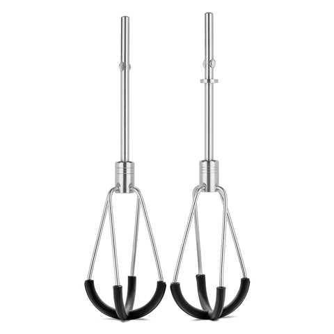 KitchenAid flex edge beaters front view showing the pair and mounting ends for faster mixing
