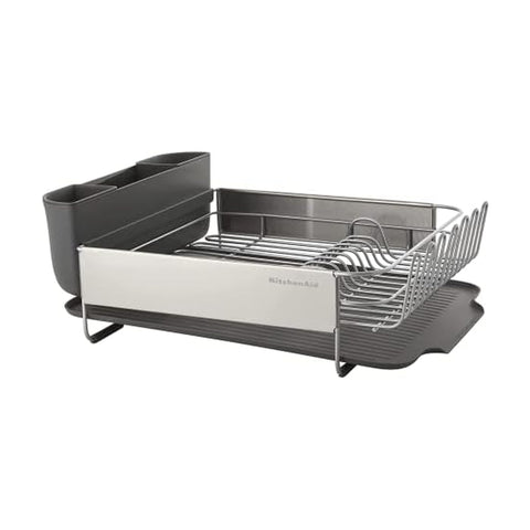 KitchenAid full dish rack front view showing capacity and organization benefits