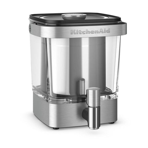 KitchenAid front view glass carafe showing sleek design and capacity benefit