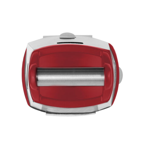 KitchenAid grater in use shredding cheese directly into container for mess-free prep