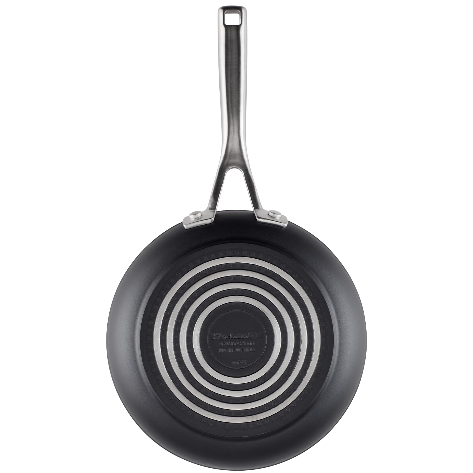 KitchenAid handle rivet close-up with nonstick finish to reduce residue buildup