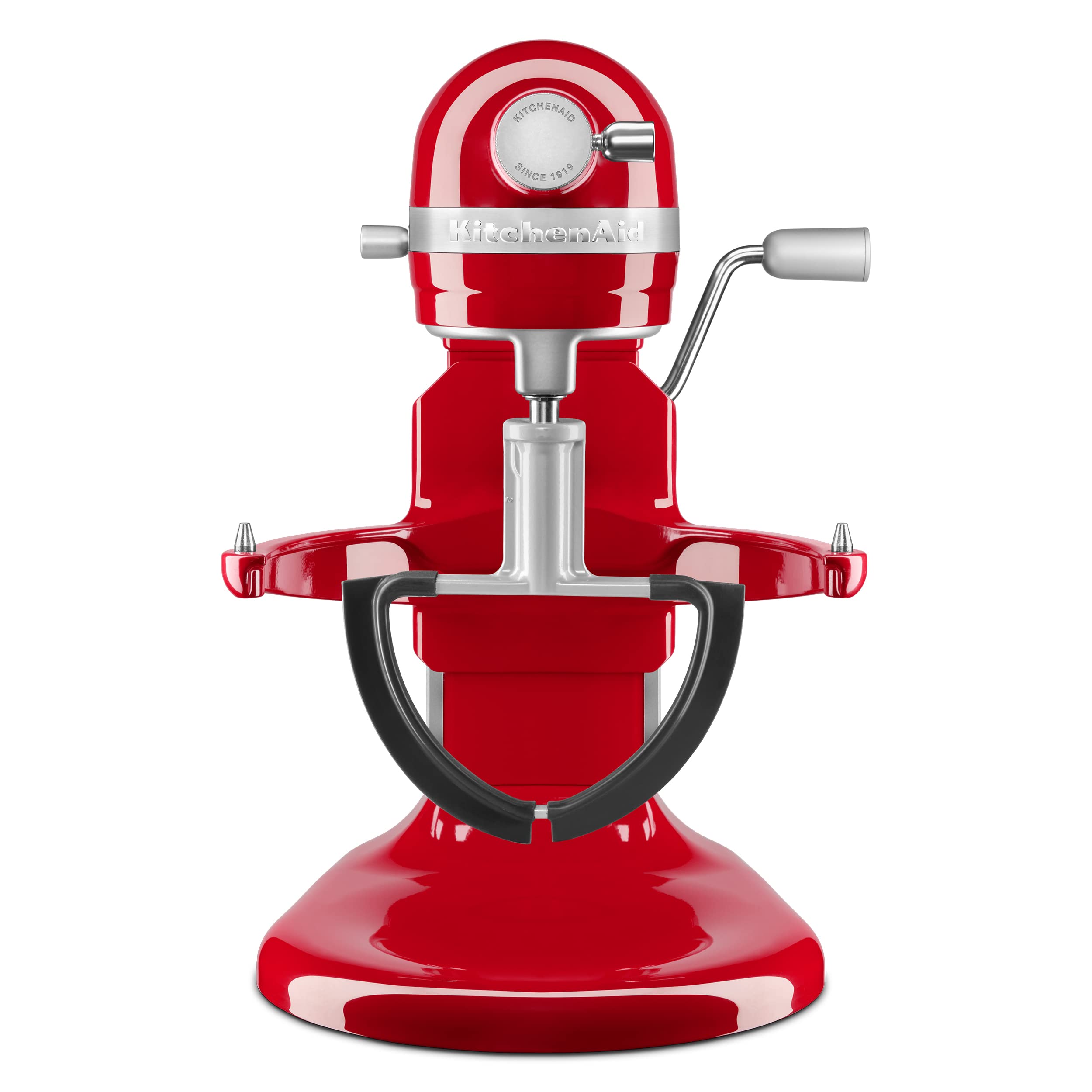 KitchenAid beater installed in bowl-lift mixer demonstrating efficient mixing