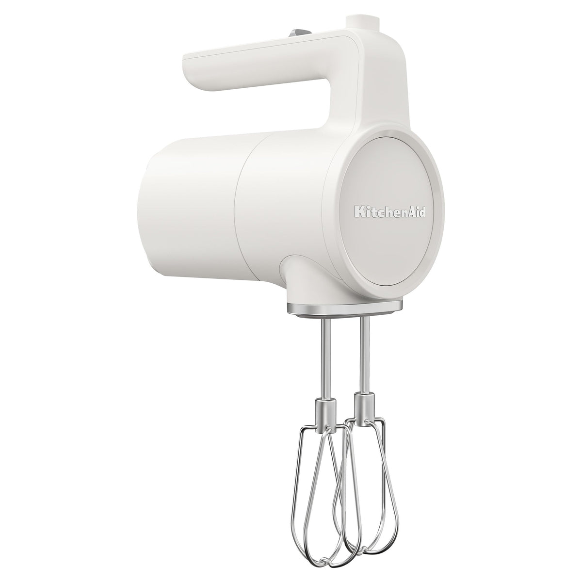 KitchenAid KHMR700 front view showing compact cordless mixer and controls for quick mixing