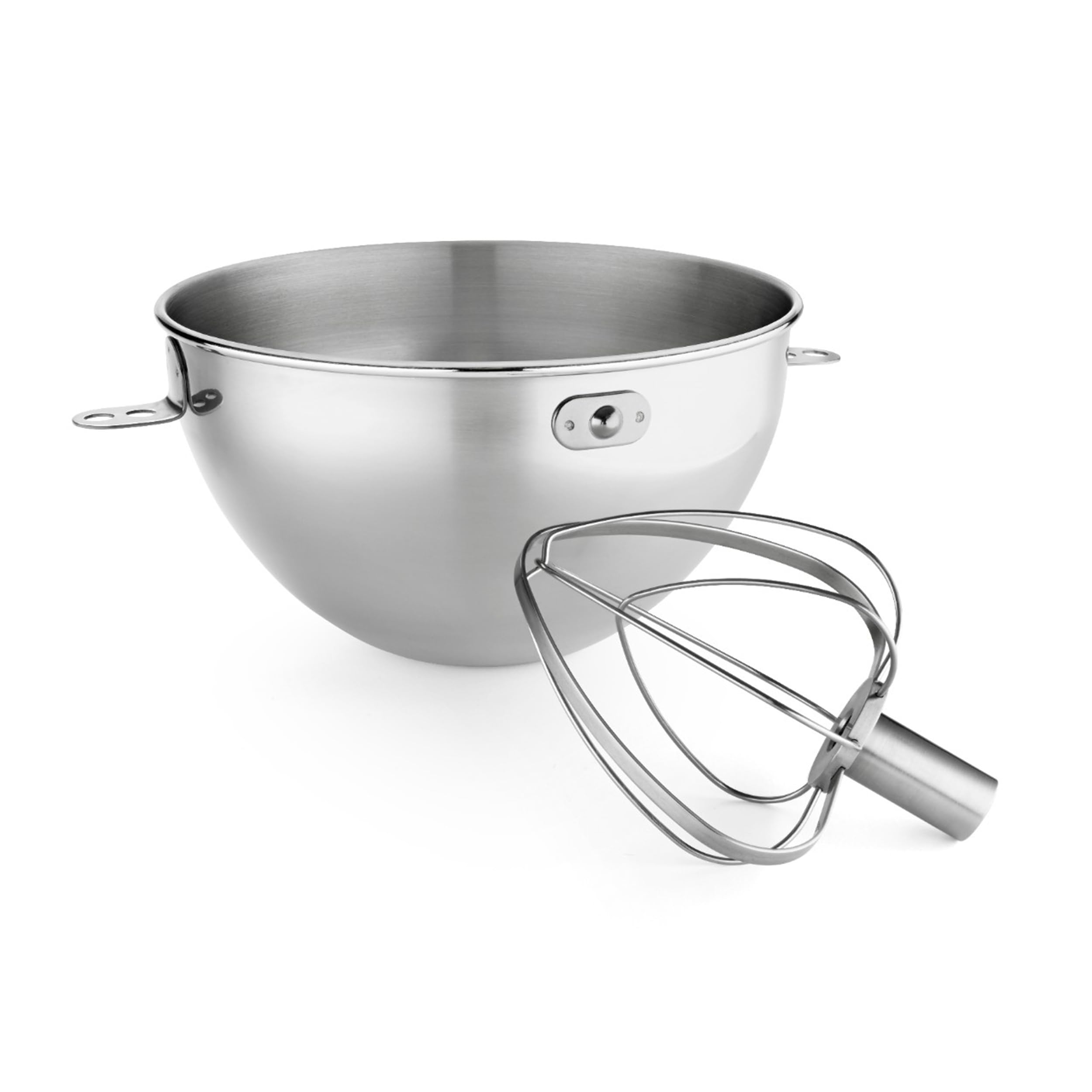 KitchenAid kn3cw front view showing bowl and combi-whip for versatile mixing
