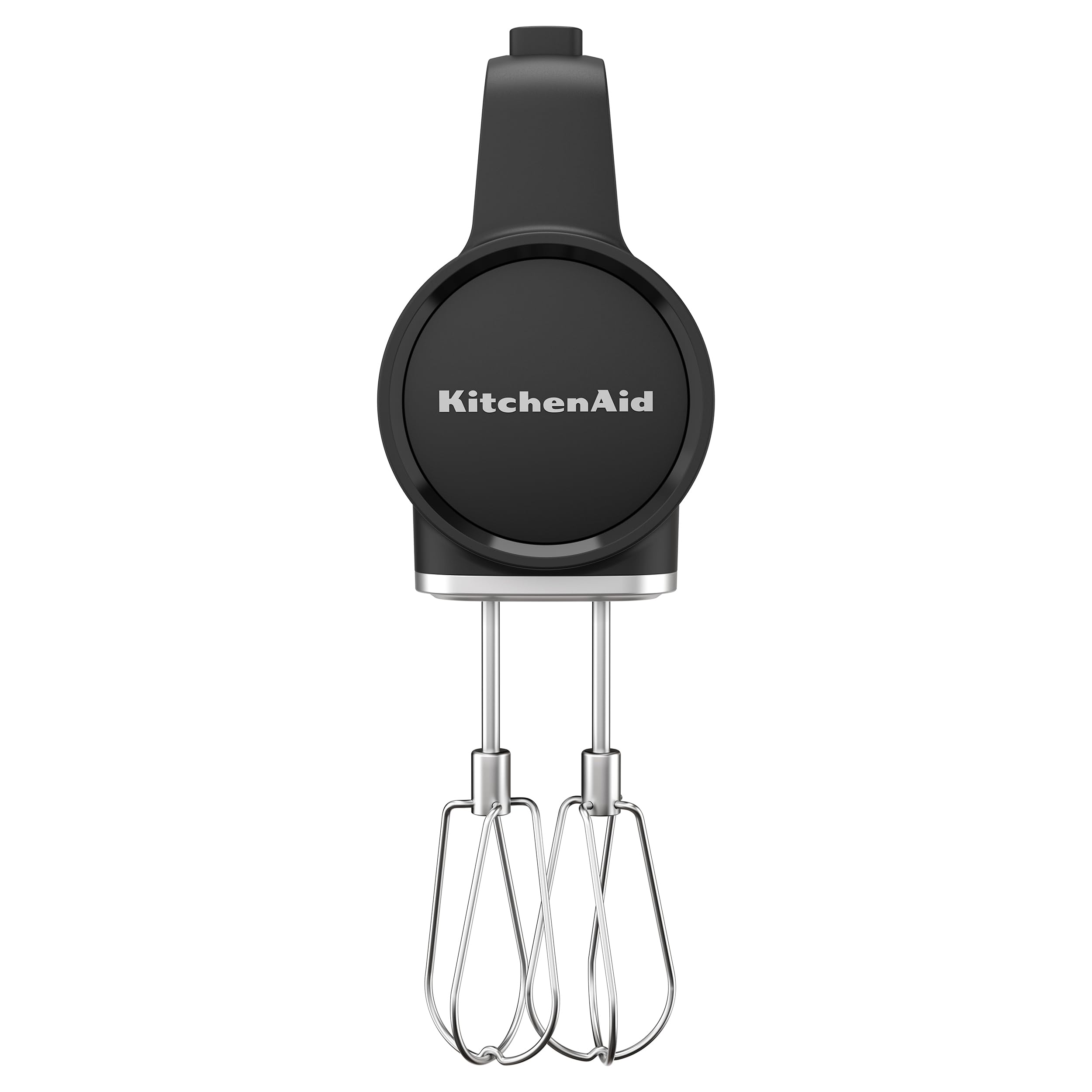 KitchenAid side profile in upright stand mode highlighting self-standing design and tidy countertop