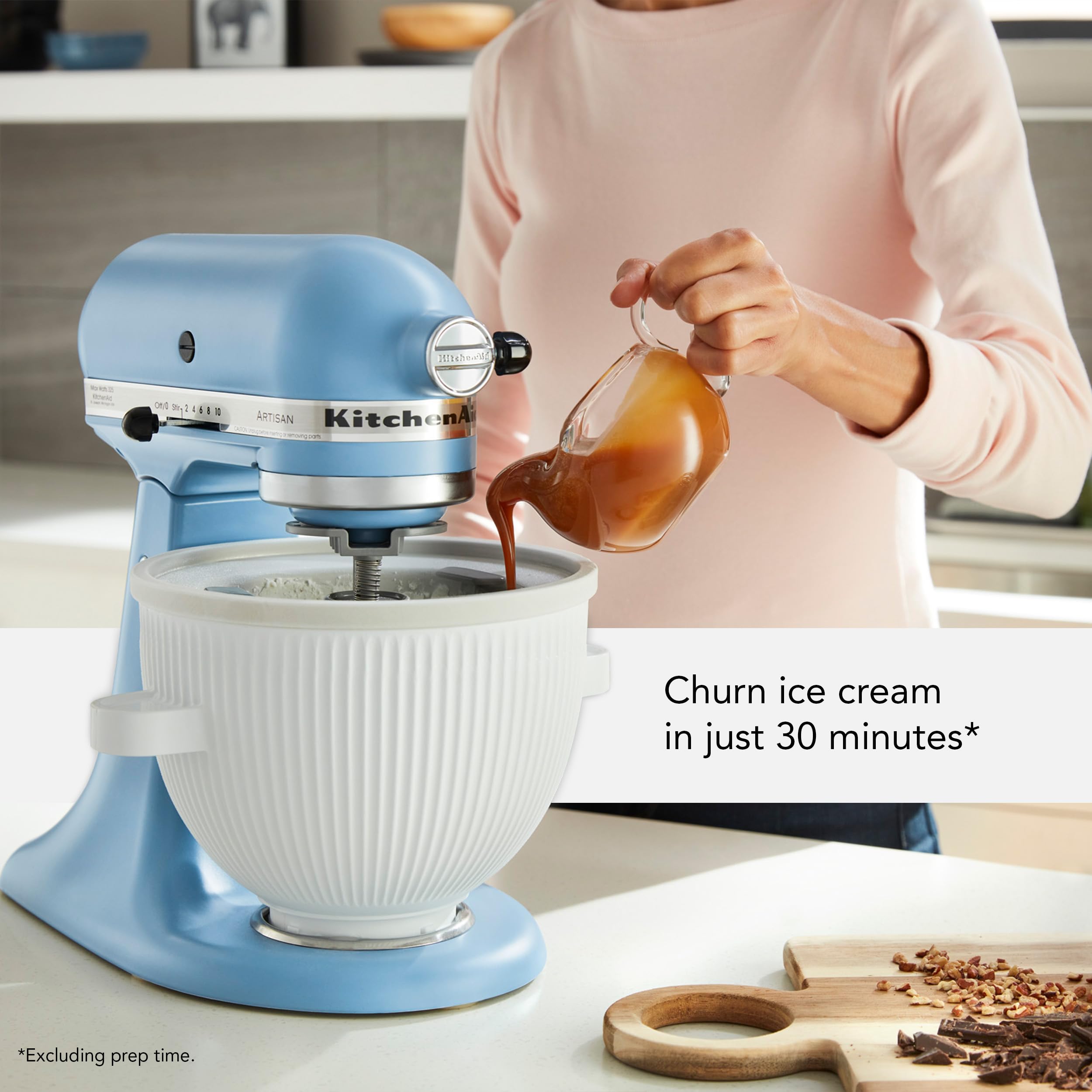 KitchenAid model label close-up to help verify mixer compatibility