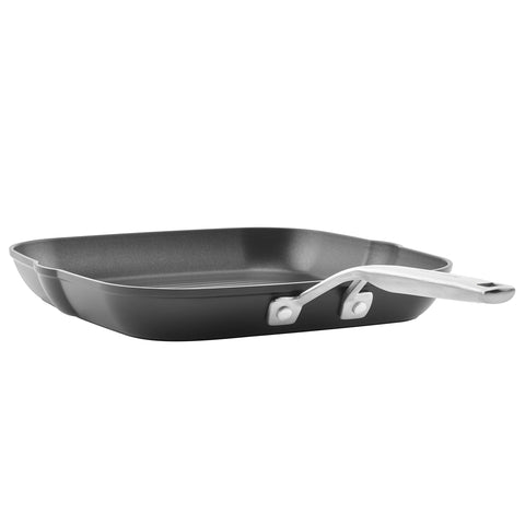 KitchenAid nonstick surface being wiped clean demonstrating easy release and quick cleanup