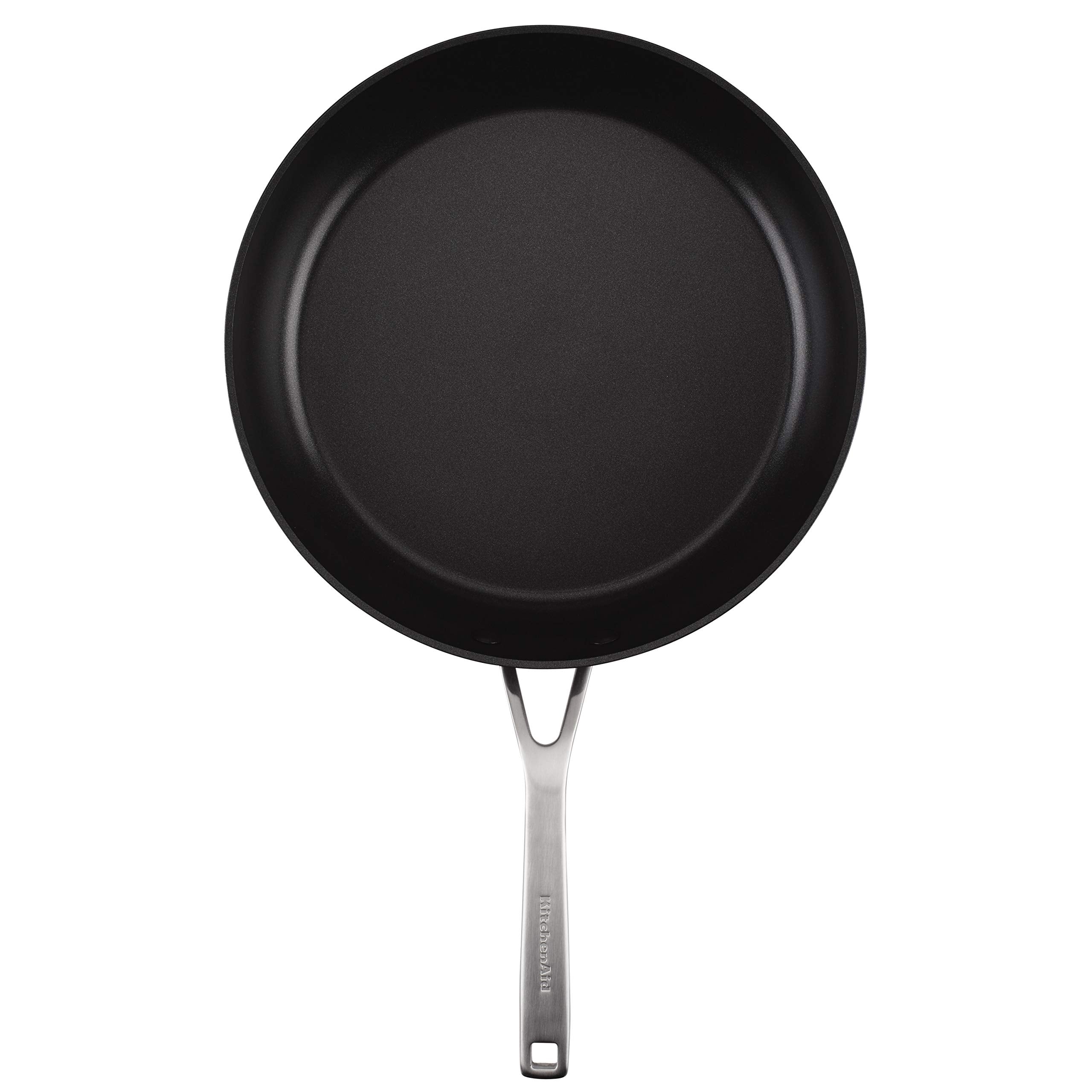 KitchenAid pan oven-ready without lid indicating high-temperature tolerance