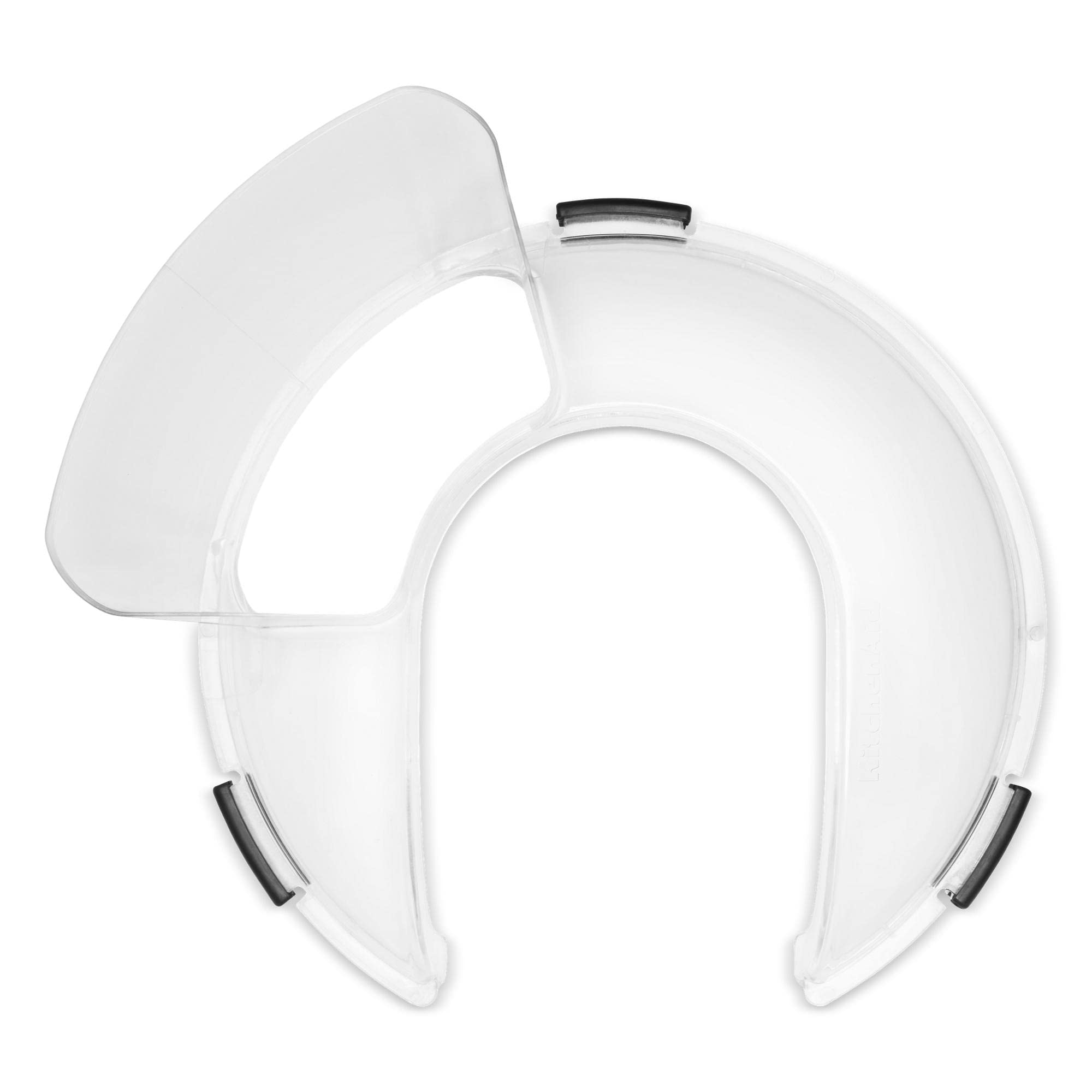 KitchenAid pouring shield front view showing full fit and reduced splatter