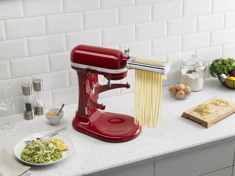 KitchenAid rolled pasta sheet on counter demonstrating consistent thickness