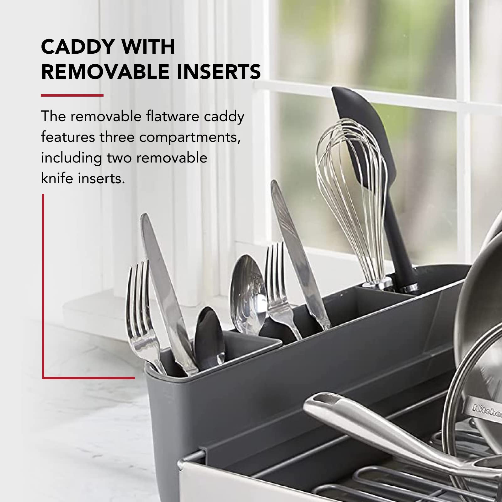 KitchenAid satin-coated wire detail highlighting rust-resistant durability