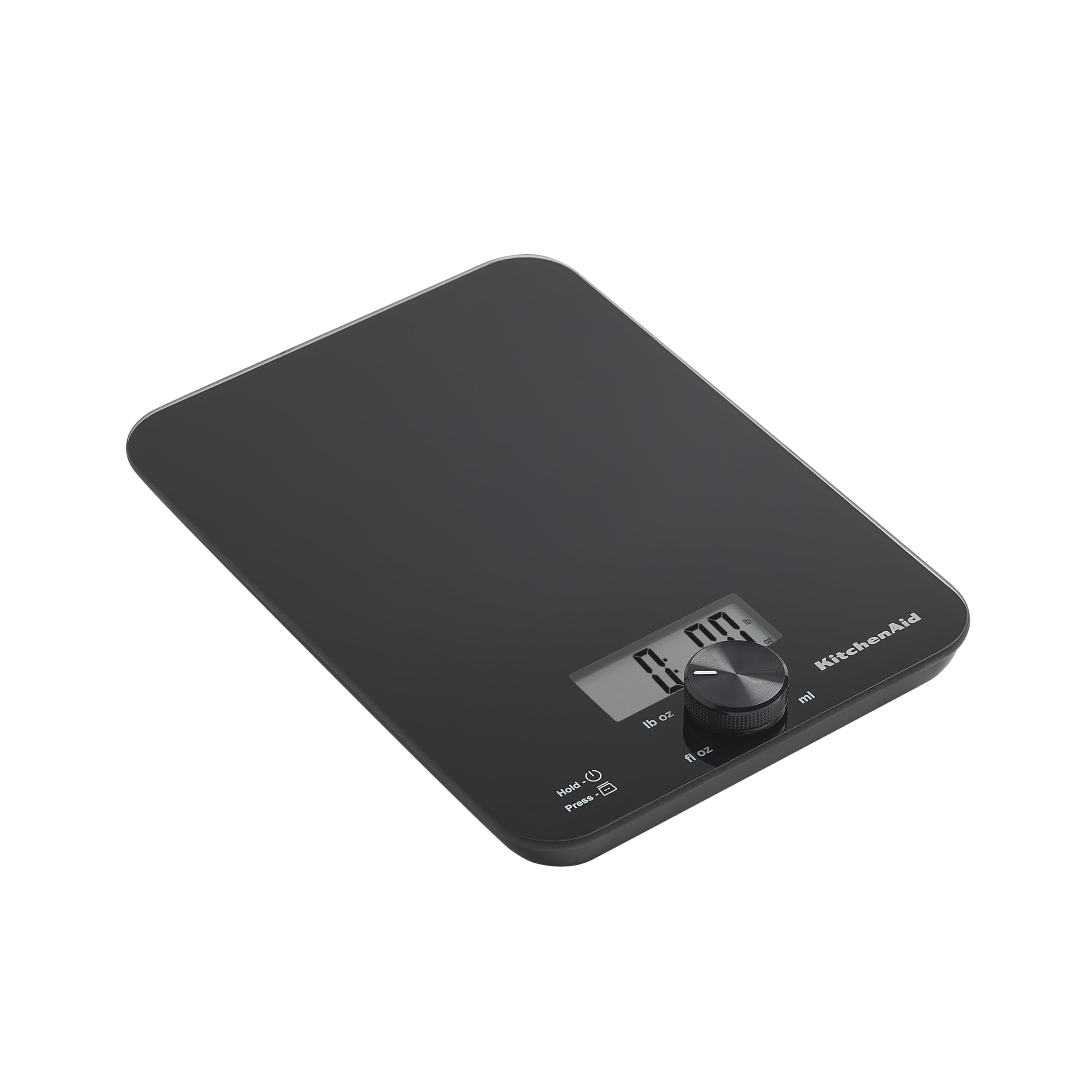 KitchenAid scale volume measurement liquid displays milliliter and fluid ounce conversions