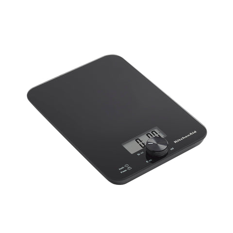 KitchenAid scale volume measurement liquid displays milliliter and fluid ounce conversions