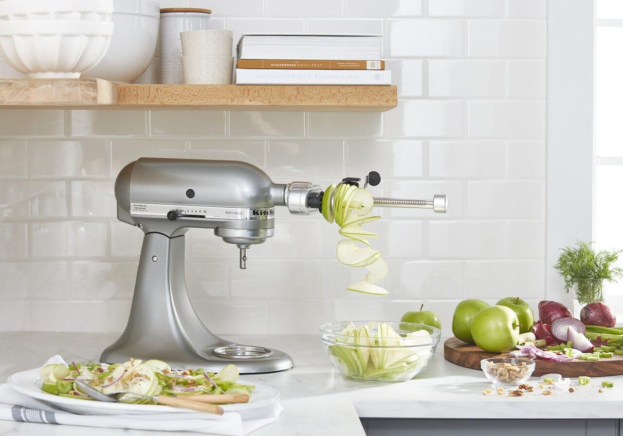 KitchenAid open storage case organizing attachment and blades for neat storage