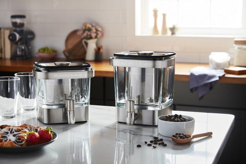KitchenAid stainless-steel steeper close-up preserves flavor and is reusable