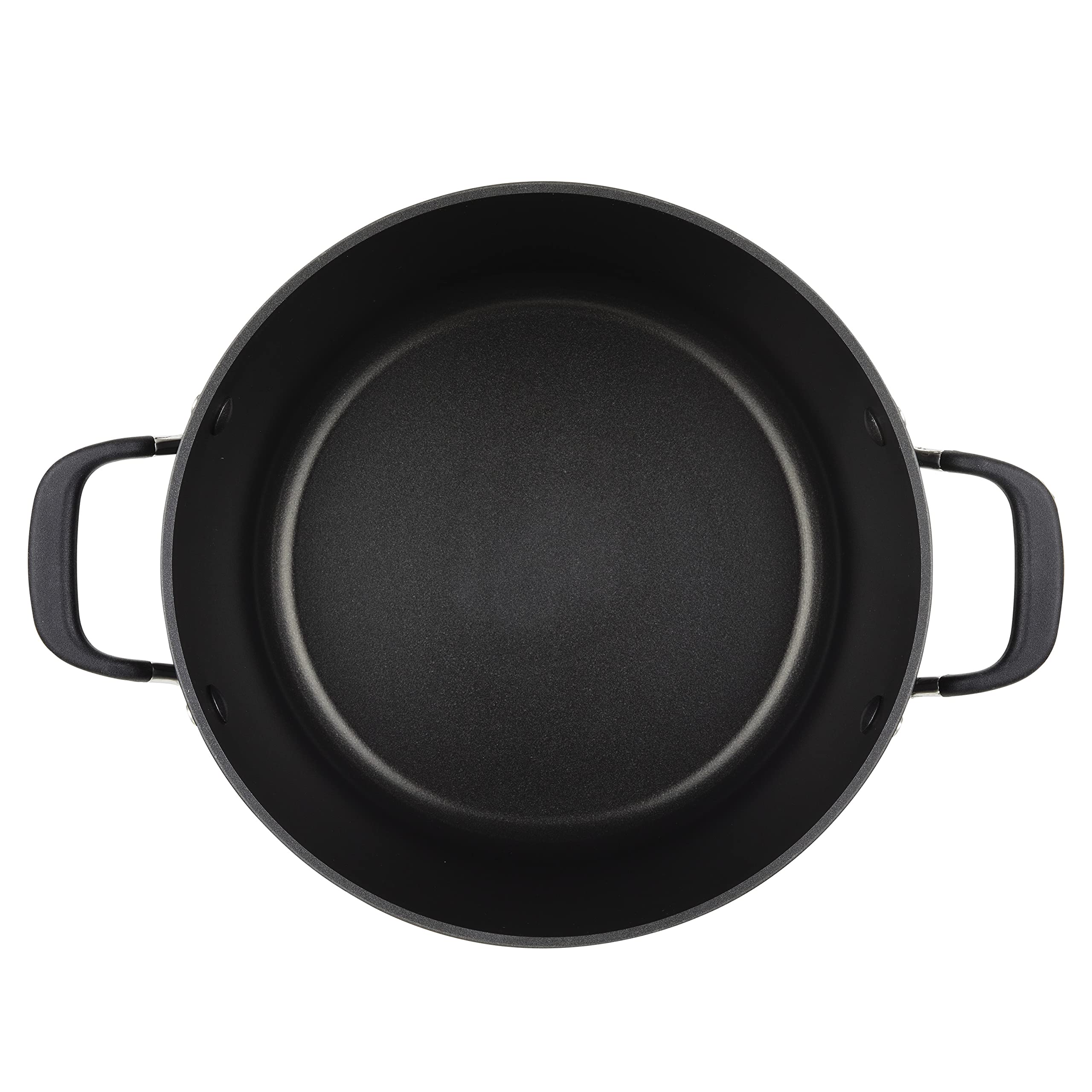 KitchenAid stock pot beside measuring cup to show scale and portioning advantage