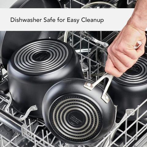 KitchenAid triple-layer nonstick interior close-up for effortless food release