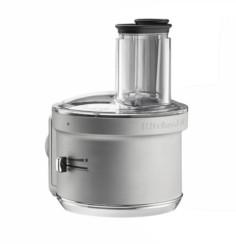 KitchenAid wide feed tube top view fitting larger vegetables easily