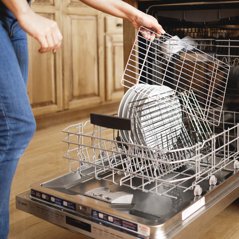 KITCHENATICS folded racks stored flat illustrating space-saving storage benefit