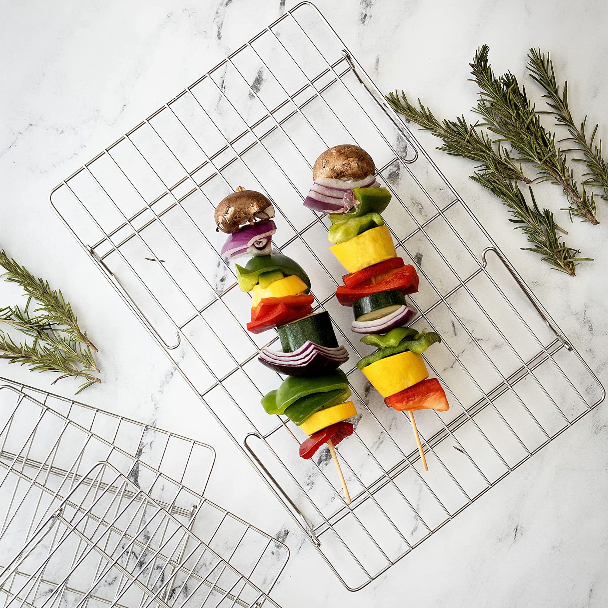 KITCHENATICS racks used to display baked goods at a bakery demonstrating presentation capability
