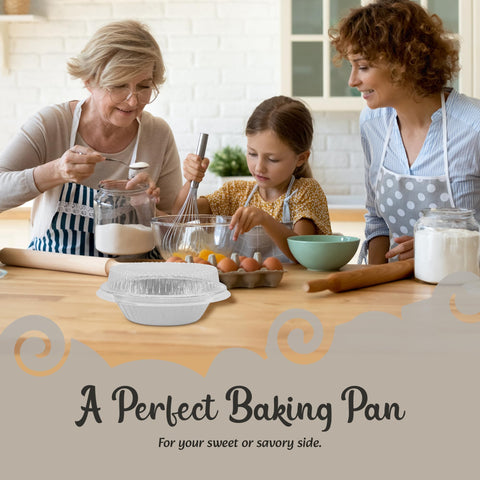 KitchenDance.com open box of 50 pans ready for events, baking, and bulk meal prep convenience