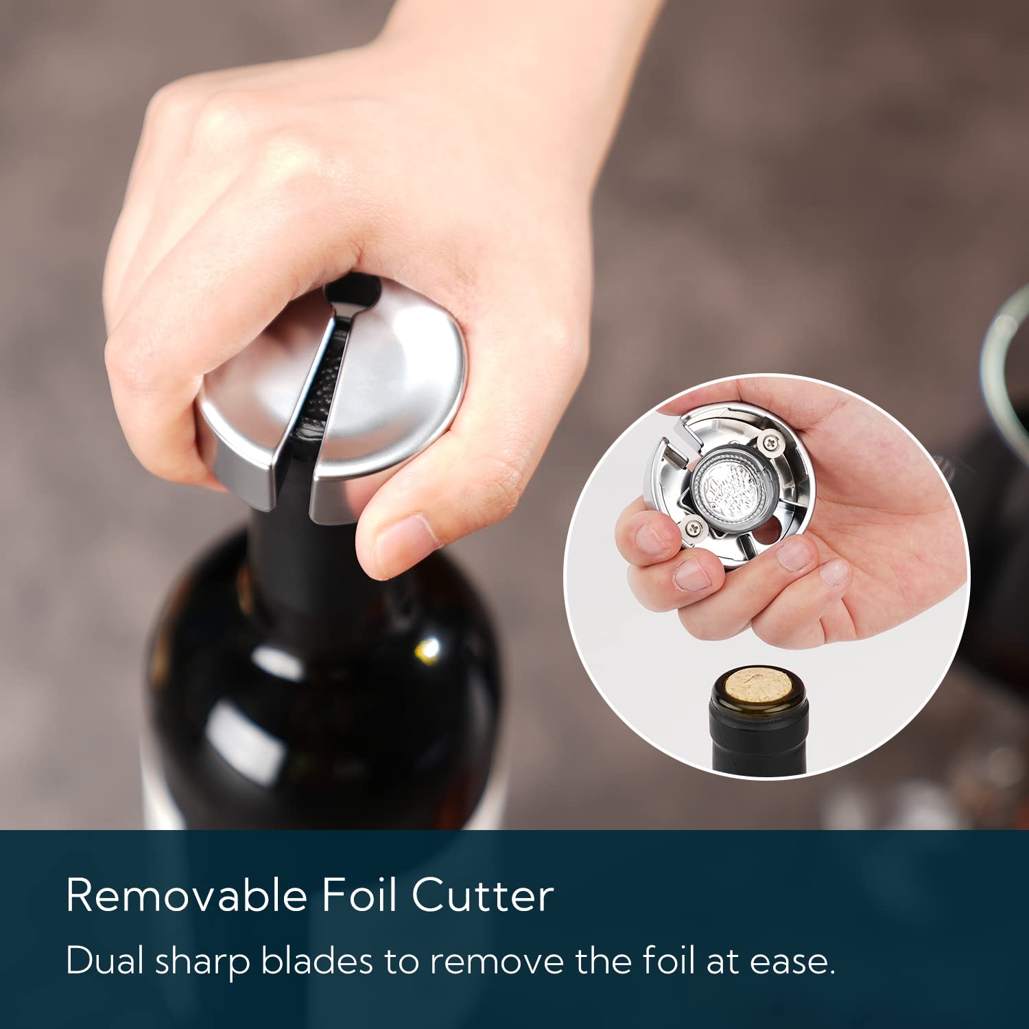 KITCHENDAO foil cutter attached for compact storage and neat kitchen benefit