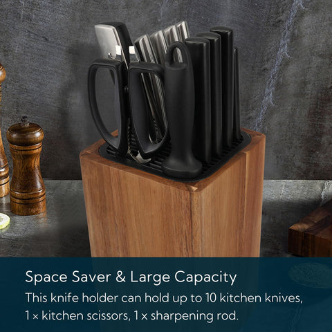 KITCHENDAO in use on countertop with knives organized for quick access
