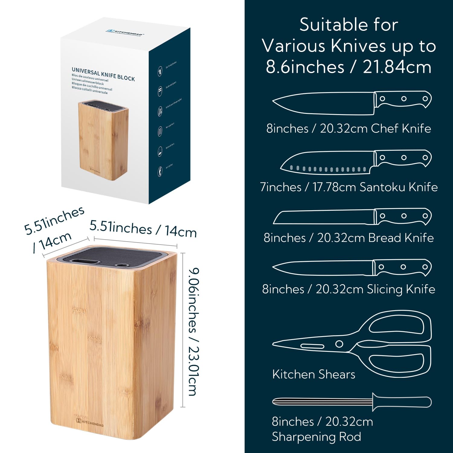 KITCHENDAO top view highlighting parallel slots and organized storage advantage
