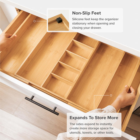 KitchenEdge detachable separators arranged to show flexible compartment options