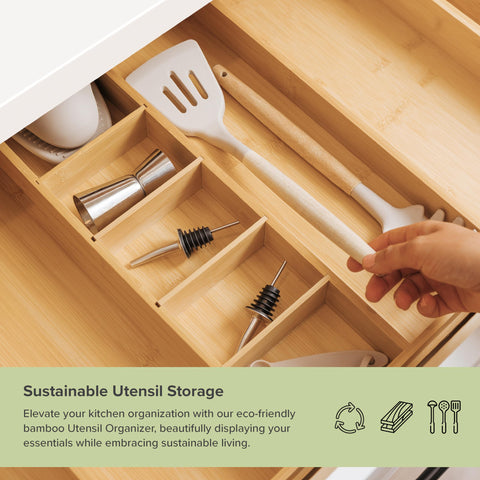 KitchenEdge removable dividers detail showing adjustable compartments for custom layout