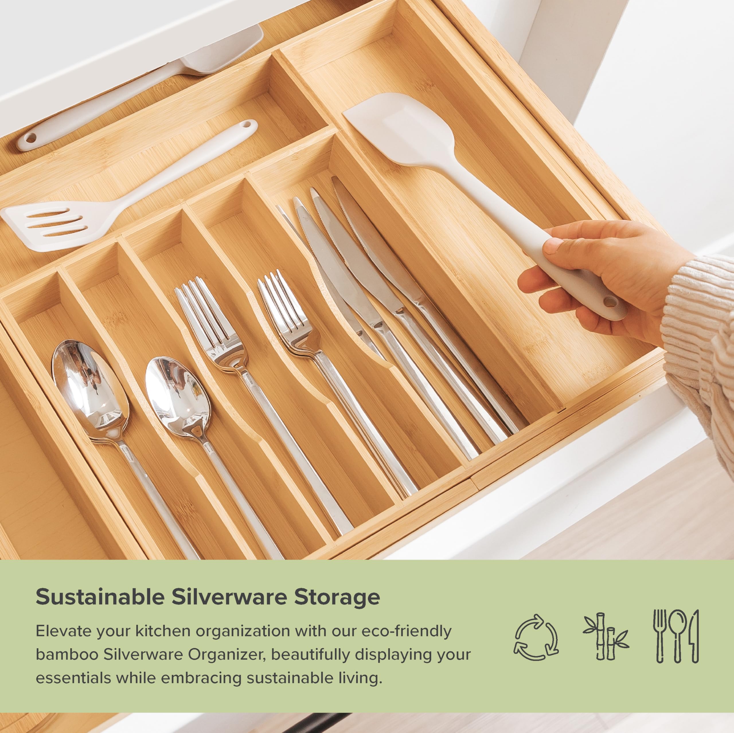 KitchenEdge dovetail corner detail highlighting durable bamboo joint strength