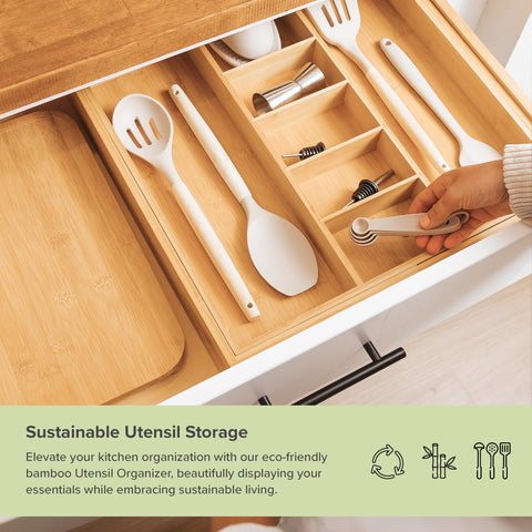 KitchenEdge inside drawer showing scale and fit benefit in a real drawer